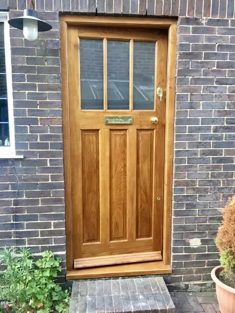 Solid Oak front door and frame